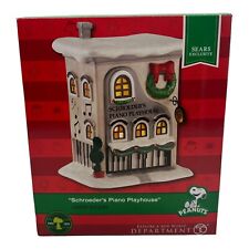 Dept Department 56 Peanuts Schroeders Piano Playhouse Lighted NIB 5