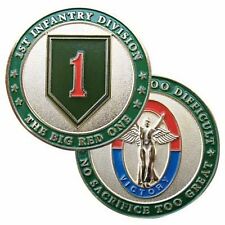 ARMY 1ST INFANTRY DIVISION BIG RED ONE MILITARY 1.75