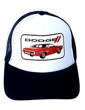 Retro 1971 Red Dodge Charger MOPAR Mesh Baseball Cap Hat SM/MD NOS New picture