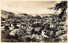 Postcard NC: RPPC Aerial View, Bryson City, Cline 1-N-6, c1931, Unposted, B&W picture