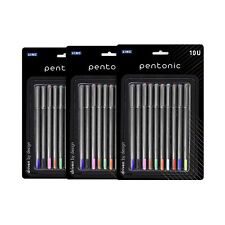 Linc Pentonic Ball Point Pen Blister Pack (0.7mm Multicolor Ink Pack of 10x3 Box picture
