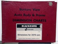 1978 Car Body Frame Dimension Chart Collision Repair GM Chevy Ford Mopar Foreign picture