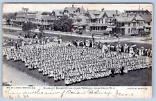 1906 ROOSEVELT ROUGH RIDERS OCEAN GROVE NEW JERSEY NJ AERIAL I. STERN POSTCARD picture