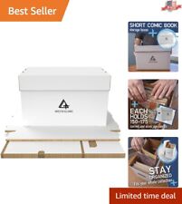 Premium White Cardboard Comic Book Storage Box 5-Pack | High Capacity & Sturdy picture