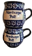 Pair Of GKN “Hamburger Pott” Coffee Mugs Made In Germany picture