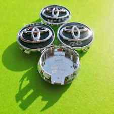 4x Toyota Camry Avalon Sienna 42603-06080 Black Chrome Wheel Center Caps 62MM picture