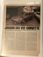 LBVETTE224 Article Comparison Test 1971 Corvette vs Jaguar XKE-12 April 1971 3pg picture