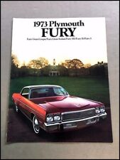 1973 Plymouth Fury 20-page Original Car Sales Brochure - Gran Coupe II III picture