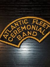 1950s 60s US Army Vietnam Era Atlantic Fleet Ceremonial Band Tab Patch L@@K picture