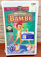 Walt Disney MASTERPIECE BAMBI 55th ANNIVERSARY VHS #9505 Limited Edition SEALED picture