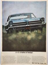 1965 Pontiac 2+2 Vintage General Motors Print Ad Fistful Of Pontiac picture