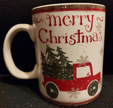 Mug Holiday Have a Merry Christmas Red Truck 20 oz. Microwave Dishwasher Safe picture