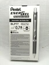 12pcs NEW Pentel Ener Gel BLP-77 0.7mm Permanent Gel ink/roller pen Black(Japan) picture