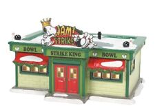 Dept 56 STRIKE KING BOWLING ALLEY Illuminated With Snoopy New In Box #6009840TKT picture