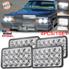 4PCS 4X6 LED Headlights High/Low Beam DOT For Cadillac Brougham Calais 1975-1989 picture