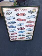 vintage ALFA ROMEO poster The Road Cars Sigem Modena Italy picture