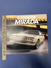 Original 1983 Dodge Mirada Foldout Sales Brochure picture