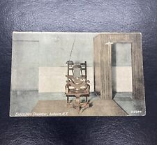 Execution Chamber Auburn New York Electric Chair Death Penalty Old Postcard Rare picture