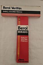 Vintage partial box Berol Mirado 11 writing pencils 2.5 &7 color pencils NOS picture