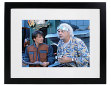 Christopher Lloyd Michael J. Fox Back to Future Matted & Framed Picture Photo picture