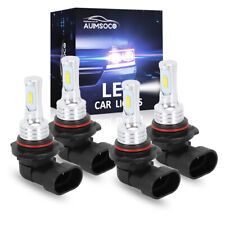 For Chevrolet Corsica 1990-1996 4X Combo LED Headlight Light Bulbs Kit 6K White picture