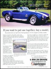 2001 Superformance Snake Cobra Original Advertisement Print Art Car Ad J762A picture