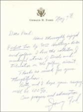 GERALD R. FORD - AUTOGRAPH LETTER SIGNED 05/07 picture