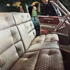 Vintage 1966 Cadillac Gold Interior Shot of Seats Color Advertisement Ad Couple picture