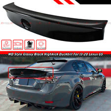 FOR 2013-2020 LEXUS GS300 GS350 GSF WD STYLE GLOSS BLACK DUCKBILL TRUNK SPOILER picture