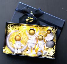 Astronaut Figurine Gift Set Planet Spaceman Decor for Car Home Office Best Gift picture