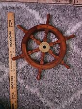Wooden ship wheel 19
