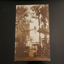 RPPC Vintage Postcard Lake Scene Trees  picture
