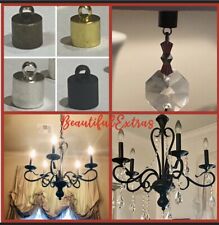 24 - HANGING MAGNETS / FLAT BLACK/ FOR DIY MAGNETIC CHANDELIER CRYSTALS & CHARMS picture