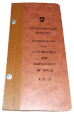 1963 PENNSYLVANIA RAILROAD PRR SPECIFICATIONS FOR CONSTRUCTION OF TRACK MANUAL picture