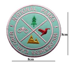 National Park Wilderness Explorer Embroidered  Patch Iron/Sew On applique Badge picture