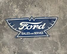 PORCELIAN FORD ENAMEL SIGN SIZE 26X9 INCHES picture