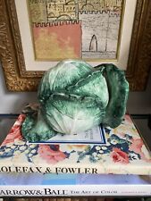 Italian Ceramic Majolica Cabbage Tureen Figurine Chintz Grandmillennial picture