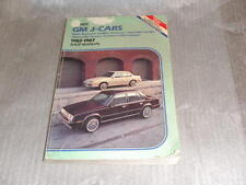 GM J-Cars 1982 1983 1984 1985 1986 1987 Shop Manual Buick Cadillac Chevrolet picture