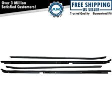 Inner & Outer Window Sweep Felts Seals Weatherstrip 4 Piece Kit Set for Buick picture