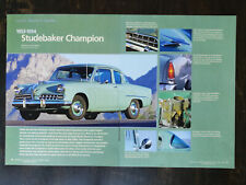 1953 1954  Studebaker Champion 6-Page Original Color Article 823 picture