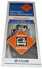 JUNE 1994 STCUM MONTREAL TO DEUX-MONTAGNES PUBLIC TIMETABLE picture