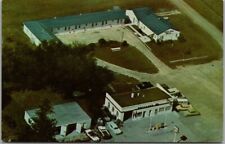TRAER, Iowa Postcard LONE PINE MOTEL Aerial View / Highway 63 Roadside c1960s picture