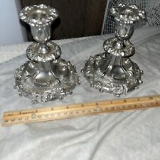 Pair Of 2 Candlestick Holders from Original Old Sheffield Dies Dating 1785-1860 picture