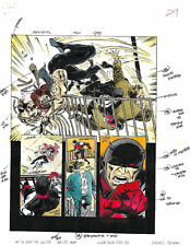 1995 Daredevil color guide art page 29:DD 342 Original Marvel production artwork picture
