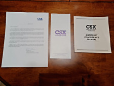 csx railroad documents letter shareholder compliance manual ethic code lot  of 3 picture