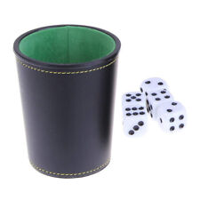 Faux Leather Flannel Dice Cup with 5 Dice Bar KTV Entertainment Accessories 36 picture
