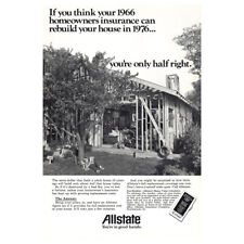1976 Allstate Insurance: Rebuild Your House in 1976 Vintage Print Ad picture