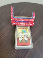 Vintage 1980s Hello Kitty mini playing cards in case Sanrio Unused picture