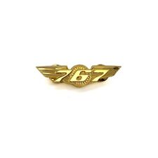 BOEING 767 WINGS gold for Pilot Crew as uniform accessory Pilot Wing metal picture