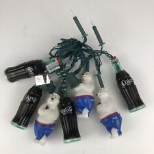 Coca Cola Christmas lights. For Parts only picture